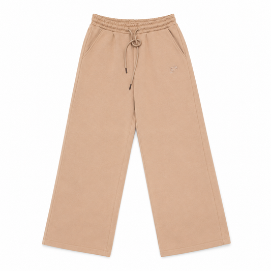 Starter Pantalone 41259 ST | Pantalone Tuta Donna Gamba Larga | Beige