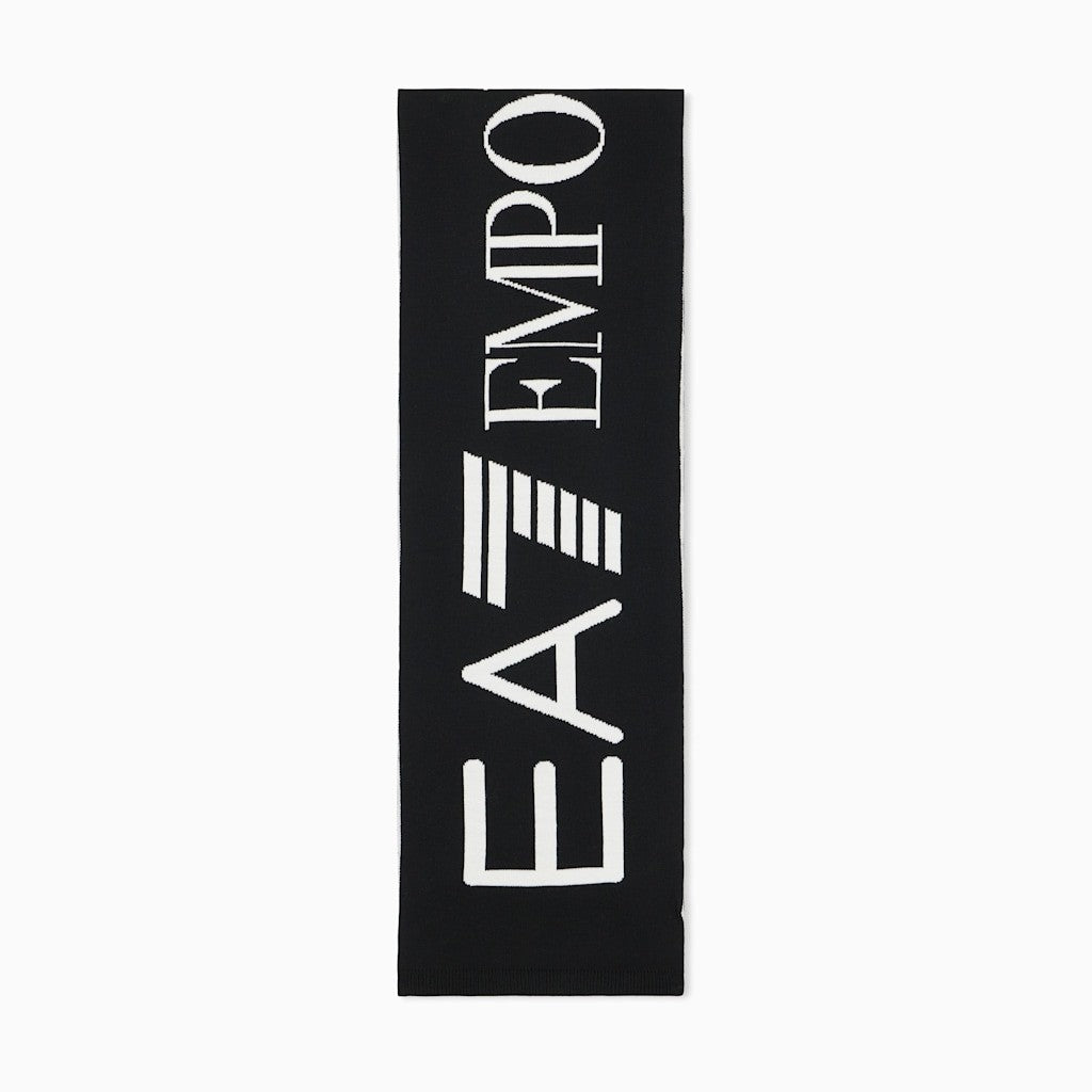 EA7 Sciarpa Unisex Nera in Acrilico - 7X000909-MC001