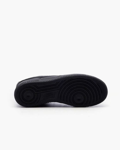 Nike AIR FORCE 1 '07 scarpe in pelle total black uomo nero CW2288-001