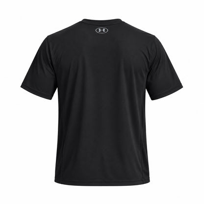 Under Armour UA Tech Utility SS 6013801-001 – T-shirt uomo nera a manica corta in tessuto tecnico traspirante per allenamento, palestra e tempo libero