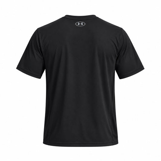 Under Armour Ua Tech Utility Ss 6013801-001 – T-shirt uomo nera a manica corta in tessuto tecnico traspirante per allenamento, palestra e tempo libero – foto 2