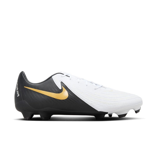 NIKE NIK PHANTOM GX II ACADEMY FG/MG WHITE/BLACK-MTLC GOLD COIN FD6723-100