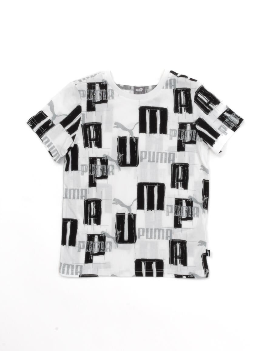 PUMA ESS+ LOGO LAB AOP TEE B WHITE 679230-02