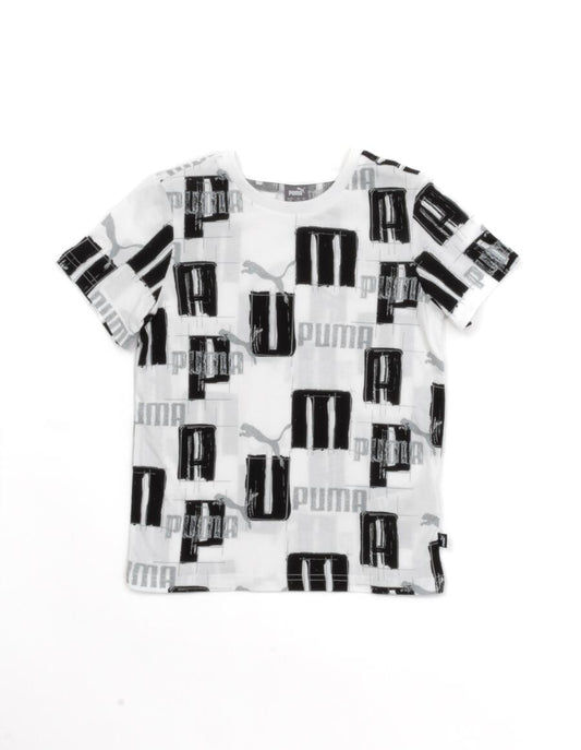 PUMA ESS+ LOGO LAB AOP TEE B WHITE 679230-02