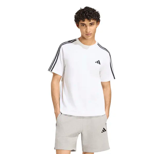 ADIDAS Essentials 3-Stripes Single Jersey - White/Black KY4116
