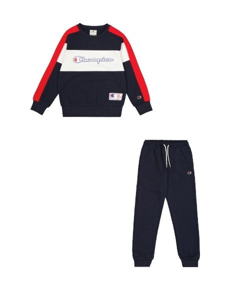CHAMPION SWEATSUIT NNY/NNY/WHT/CRD 306862-BS501