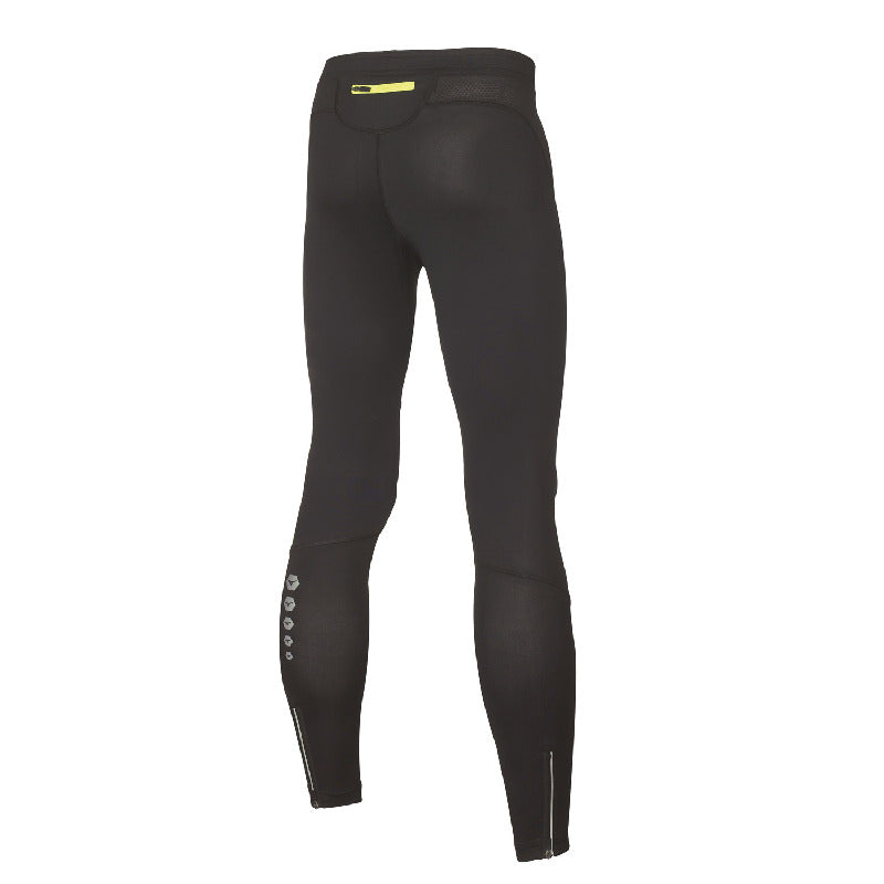 Mizuno MEN PREMIUM LONGTIGHT pantalone running uomo nero/giallo fluo U2EB700309