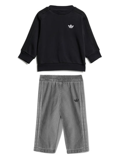ADIDAS AOR DENIM CREW SET BLACK/LGHDEN JY3545