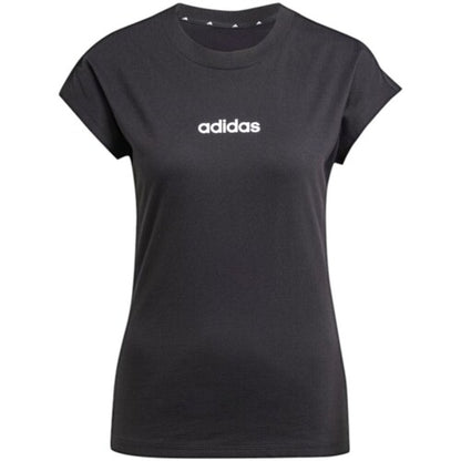 ADIDAS W LIN SJ T BLACK/WHITE JC8238