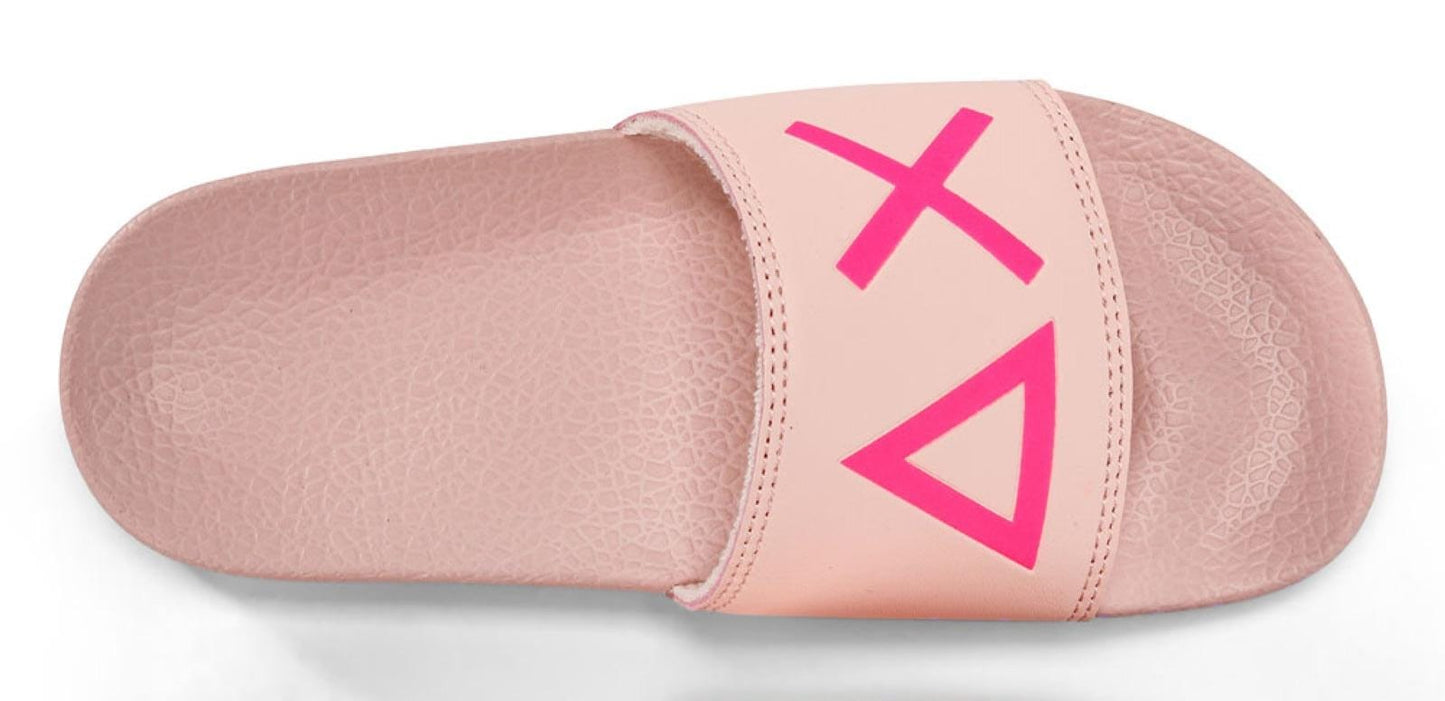 Sun68 GIRL'S SLIPPERS LOGO ROSA X34403-04