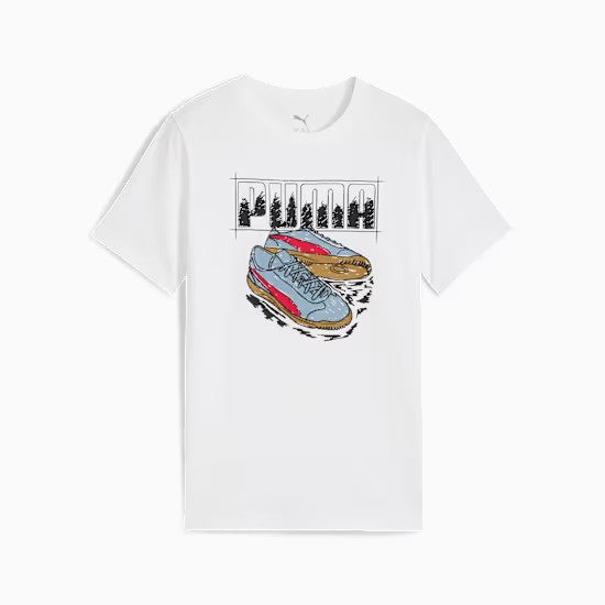 PUMA GRAPHIC SNEAKER TEE B WHITE 689939-02