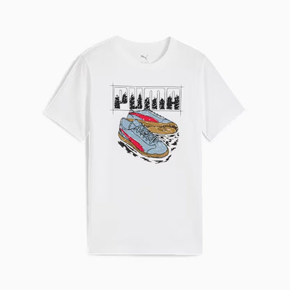 PUMA GRAPHIC SNEAKER TEE B WHITE 689939-02