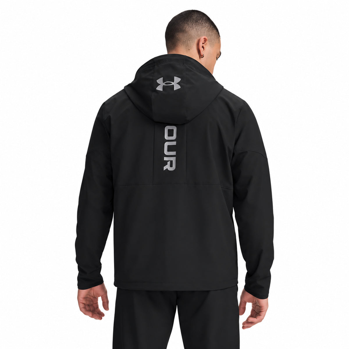 Under Armour UA Tech Utility Woven Jckt 6013804-001 2000001080337 – Giacca a Vento Uomo Nera in Tessuto Woven per Sport, Allenamento, Outdoor e Tempo Libero, Abbigliamento Sportivo