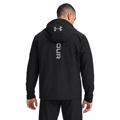 Under Armour UA Tech Utility Woven Jckt 6013804-001 2000001080337 – Giacca a Vento Uomo Nera in Tessuto Woven per Sport, Allenamento, Outdoor e Tempo Libero, Abbigliamento Sportivo