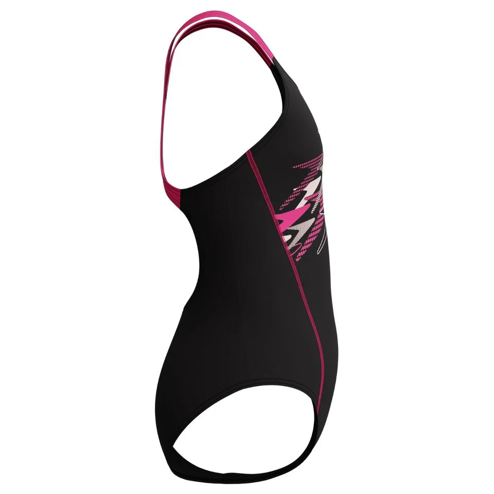 speedo ECO Medley Logo Medalist Swimsuit Girls 8-13458003