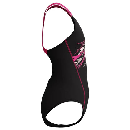 speedo ECO Medley Logo Medalist Swimsuit Girls 8-13458003