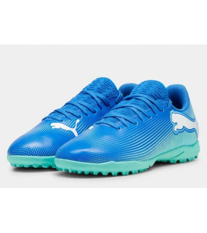 PUMA FUTURE 7 PLAY TT JR HYPERLINK BLUE-MINT-PUMA WHITE 107950-01