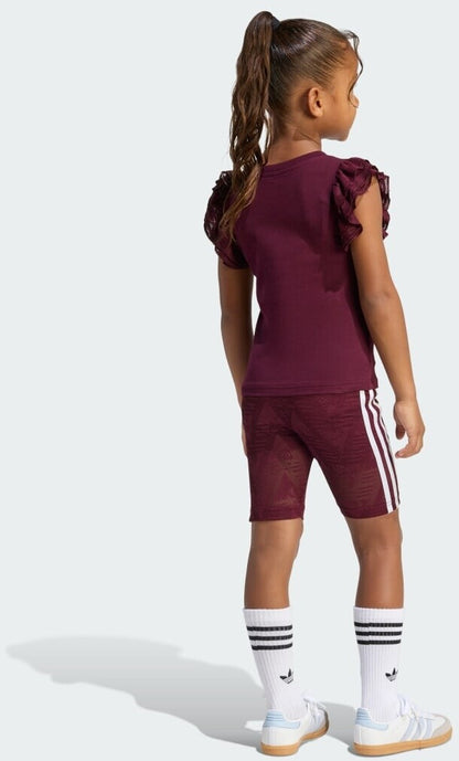 ADIDAS AOR C SHORT TEE SET MAROON KC6796