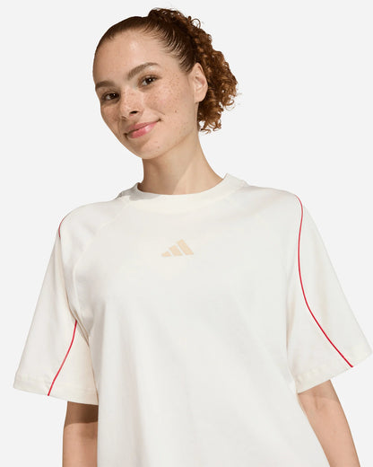 ADIDAS W STADIUM TEE OWHITE/PURRUB/CRLI KB4282