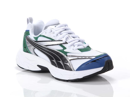 PUMA MORPHIC TECHIE JR WHITE-BLACK-VINE 396621-01