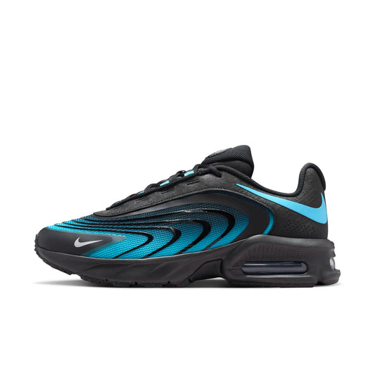 Nike Air Max Fire IR0819-014 – Nero Black Gamma Blue Metallic Silver, Sneakers Running Uomo in Mesh Traspirante con Ammortizzazione Air, Scarpe Sportive