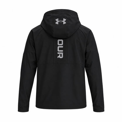 Under Armour UA Tech Utility Woven Jckt 6013804-001 2000001080337 – Giacca a Vento Uomo Nera in Tessuto Woven per Sport, Allenamento, Outdoor e Tempo Libero, Abbigliamento Sportivo