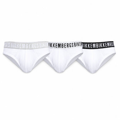 Bikkembergs Slip BKK004T | Intimo Uomo Confezione da 3 | Nero/Grigio/Blu