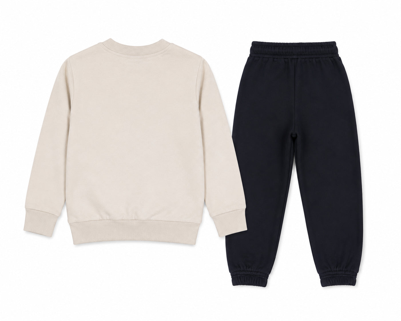 New Balance Linear NB Crew & FT Small Logo Jogger Set LAKG0495-LIN | Completo Bambino/a | Linen