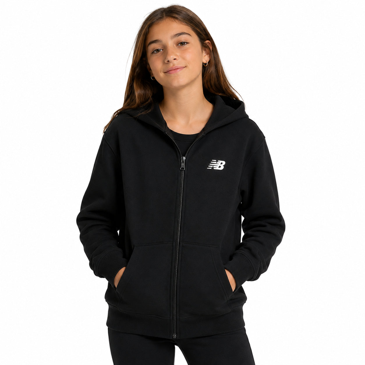 New Balance Full Zip Hoodie LAKG0057 | Nero Bambino