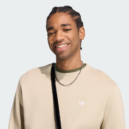 Adidas Essentials Crew French Terry – Felpa Uomo Kaki