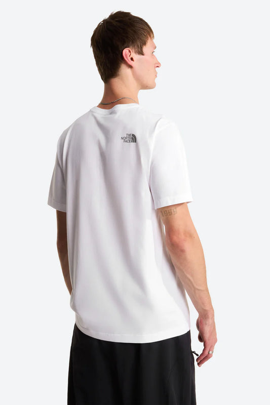 THE NORTH FACE M MOUNTAIN LINE REGULAR SHORT SLEEVE TEE TNF WHITE NF0A8GUXFN41