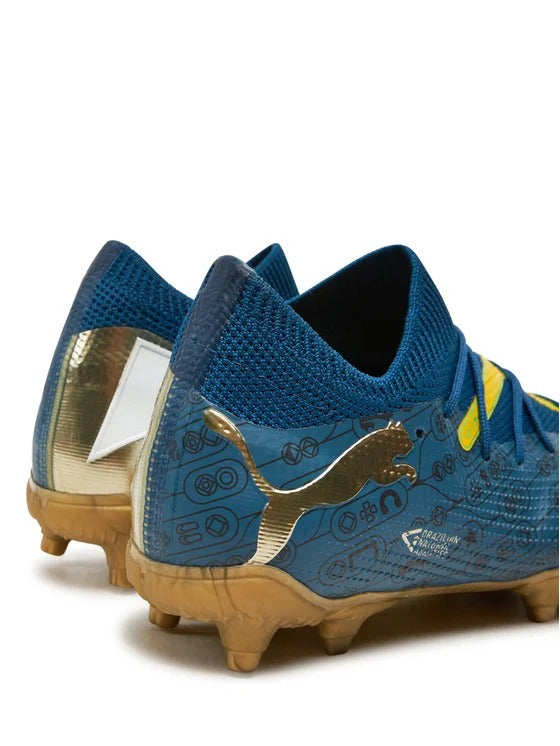 PUMA FUTURE 7 MATCH BNA FG/AG JR SAILING BLUE-MARINE BLUE-PELÉ YELLOW-GRASSY GREEN-GOLD 108083-01