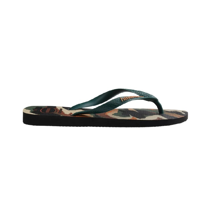 Havaianas TOP CAMU BLACK/PANTANAL GREEN  BLACK/PANTANAL GREEN 4141398-6134