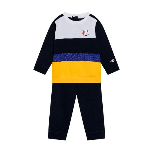 CHAMPION CREWNECK SUIT NNY/NNY/WHT/LCO/BVU 306789-BS501