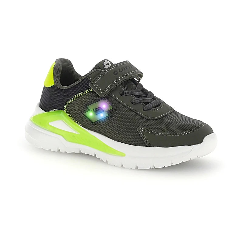 Lotto Run 50 – Scarpe running bambino verde scuro in mesh – 224122-EX8