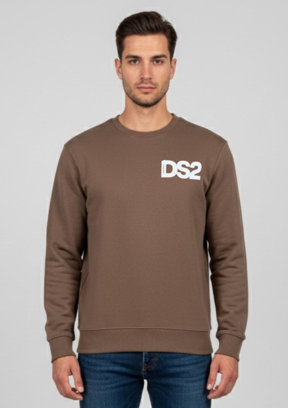 DS2 FELPA GIROCOLLO 100% COTONE FW25229