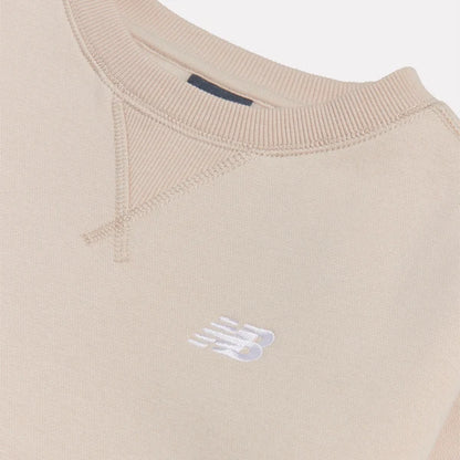 New Balance French Terry Small Logo Crew LAKG0055-BIS | Unisex Bambino | Bisque