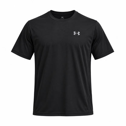 Under Armour UA Tech Utility SS 6013801-001 – T-shirt uomo nera a manica corta in tessuto tecnico traspirante per allenamento, palestra e tempo libero