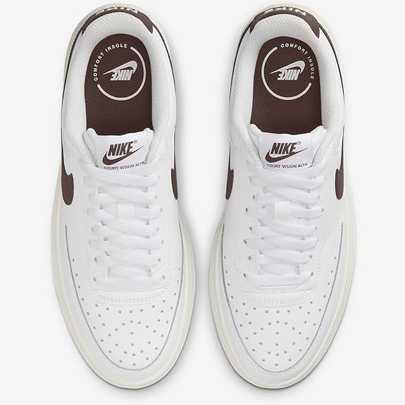 NIKE COURT VISION ALTA WHITE/BAROQUE BROWN-SAIL DM0113-103