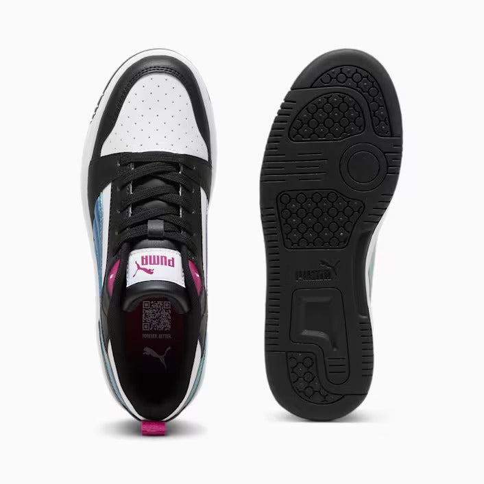 PUMA REBOUND V6 LO BOUNCY SKY JR PUMA WHITE-MAGENTA GLEAM-PUMA BLACK 399649-01