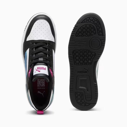 PUMA REBOUND V6 LO BOUNCY SKY JR PUMA WHITE-MAGENTA GLEAM-PUMA BLACK 399649-01