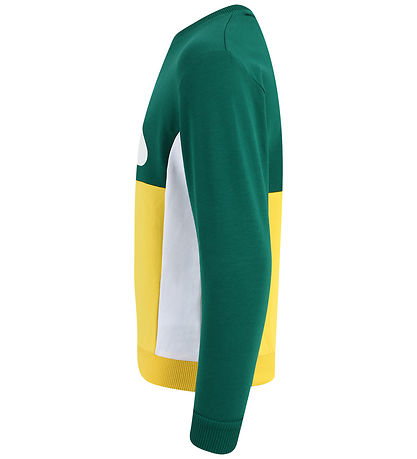 FILA LAMBERTSBERG BLOCKED CREW SWEAT AVENTURINE-DANDELION-BRIGHT WHITE FAK0331-63115