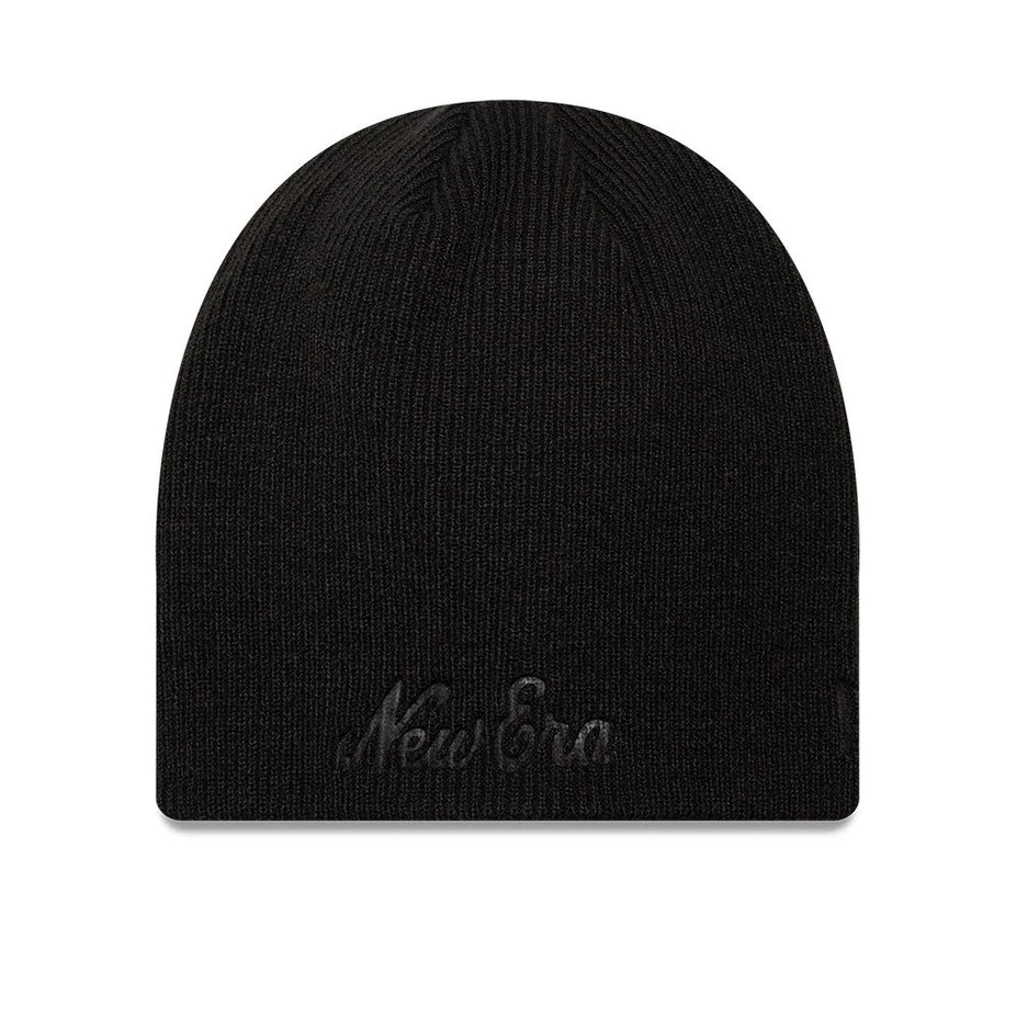 New Era Script Skull Beanie Berretto Invernale Unisex in Acrilico Nero Black Taglia Unica 60915903