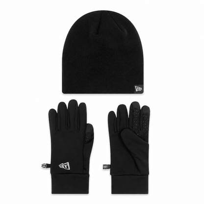 New Era Set Berretto e Guanti Nero 60758516