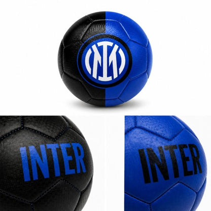 Inter Pallone Ufficiale 23077 INTPAL19 – Nero/Azzurro palla da calcio in PVC accessorio unisex per tifosi interisti, regalo per appassionati di calcio