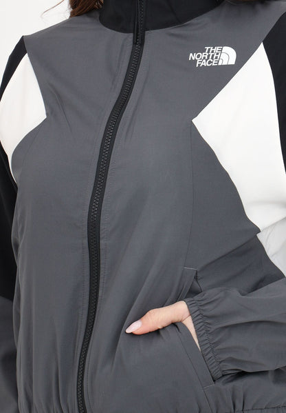 THE NORTH FACE W MA WIND TRACK TOP ANTHRACITE GREY/WHITE D NF0A87FM3OD1
