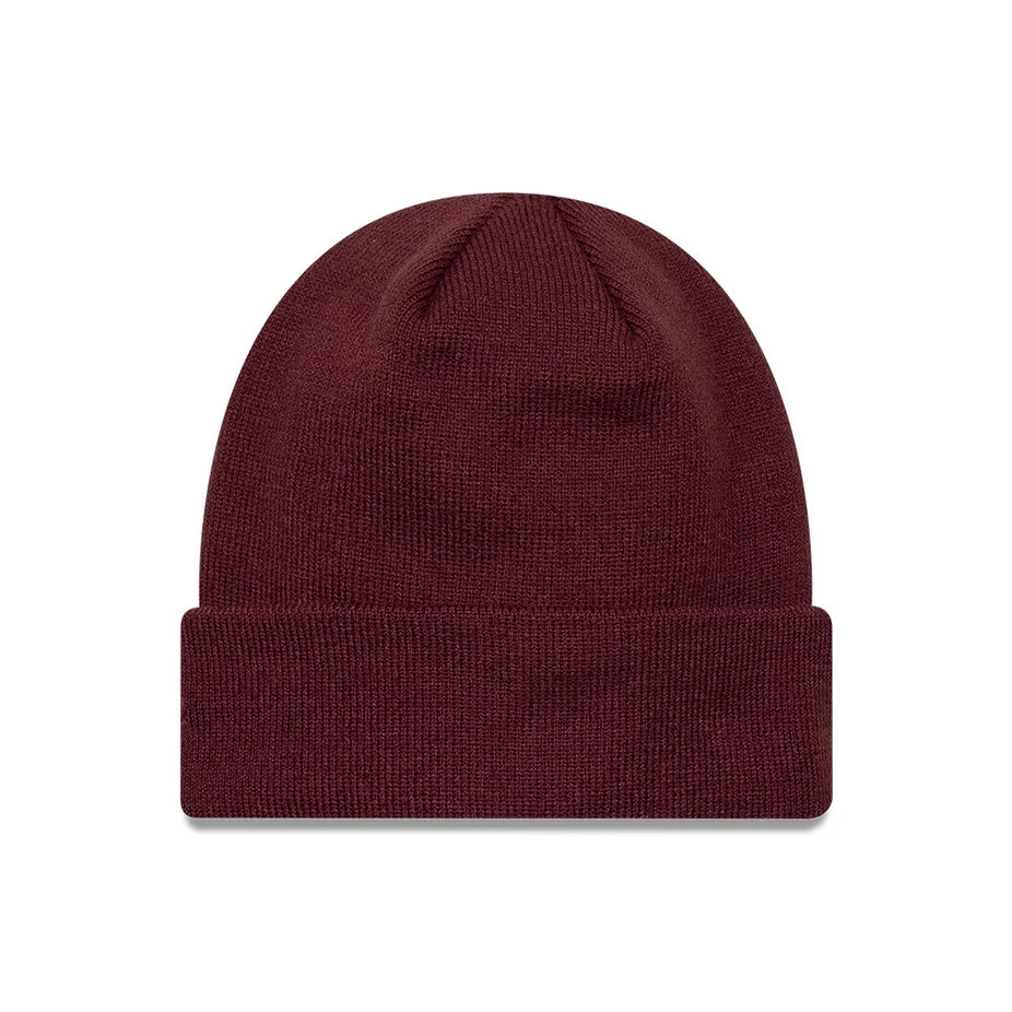 New Era League Essential Beanie Berretto Invernale Unisex in Acrilico Bordeaux Taglia Unica 60915759
