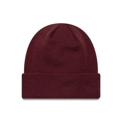 New Era League Essential Beanie Berretto Invernale Unisex in Acrilico Bordeaux Taglia Unica 60915759