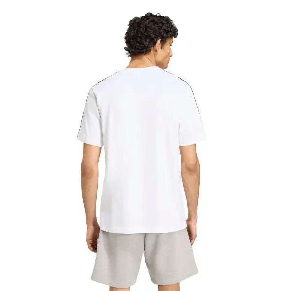 ADIDAS Essentials 3-Stripes Single Jersey - White/Black KY4116
