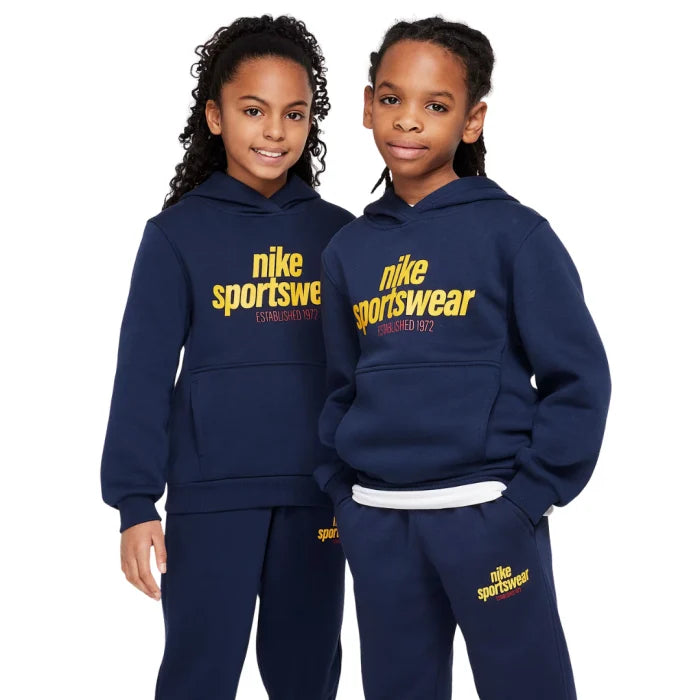 NIKE SPORTSWEAR CLUB FLEECE OBSIDIAN/UNIVERSITY RED/UNIVERSITY GOLD HM6874-451